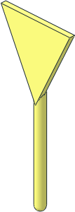 Roadsign Triangular Inverted without Base