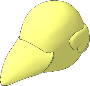 ~Figure Fabuland Bird Head without Pattern