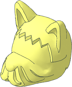 ~Figure Fabuland Dog Head without Pattern