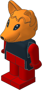 _Figure Fabuland Fox 1 with Body Black/Red/Red _Figure Fabuland Fox 1 with Body Black/Red/Red