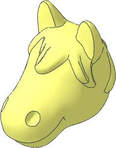 ~Figure Fabuland Horse Head without Pattern ~Figure Fabuland Horse Head without Pattern