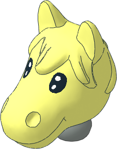 Figure Fabuland Horse Head 1 with Neck Figure Fabuland Horse Head 1 with Neck