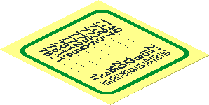 Sticker  3.4 x  3.8 Timetable with Train Numbers ("7740 2230")