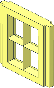 Mursten Window Pane 1 x 2 x 2 Mursten Window Pane 1 x 2 x 2