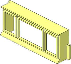 Mursten Window  1 x  6 x  2 Triple