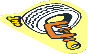 Sticker  2.0 x  2.9 with Tyre, Clamp and Screw
