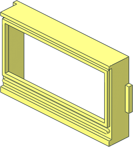 Mursten Window 1 x 6 x 3 Panorama Mursten Window 1 x 6 x 3 Panorama
