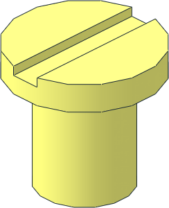 ~Screw  6 x  5 Flat Slotted