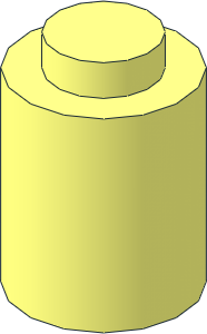 Brick  1 x  1 Round without Groove