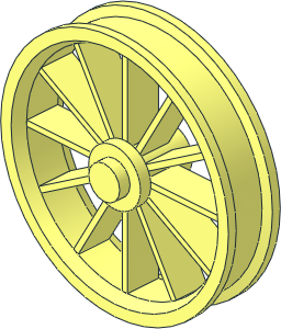 ~Wheel  8 x 35 with 12 Spokes