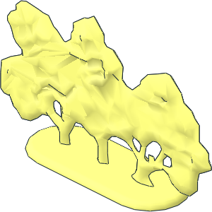 Plant Flat Bush with Solid Base