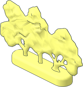 Plant Flat Bush with Hollow Base