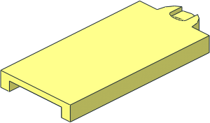 ~Electric Brick  2 x  4 with USB Flash Drive - Middle Plate