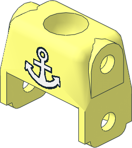 Figure Fabuland Torso with White Anchor Pattern Figure Fabuland Torso with White Anchor Pattern