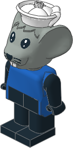 _Figure Fabuland Mouse 1 Grey w/ Body Blue/Blk/Blk w Cap White _Figure Fabuland Mouse 1 Grey w/ Body Blue/Blk/Blk w Cap White