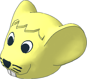 ~Figure Fabuland Mouse Head 2 ~Figure Fabuland Mouse Head 2