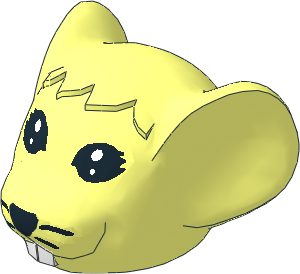 ~Figure Fabuland Mouse Head  3