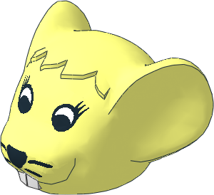 ~Figure Fabuland Mouse Head  4