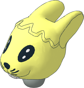 Figure Fabuland Bunny Head  1 with Neck