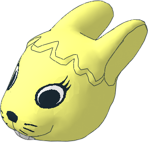 ~Figure Fabuland Bunny Head 3 ~Figure Fabuland Bunny Head 3