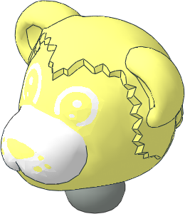 Figure Fabuland Bear Head  2 with Neck