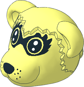 ~Figure Fabuland Raccoon Head  2