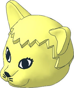 ~Figure Fabuland Cat Head 3 ~Figure Fabuland Cat Head 3