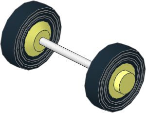 ~Axle Steel 4 x 72 LDU with Two Wheels 4 x 8 with Tyres 4/ 80 x 8 Single Smooth Type 1 ~Axle Steel 4 x 72 LDU with Two Wheels 4 x 8 with Tyres 4/ 80 x 8 Single Smooth Type 1