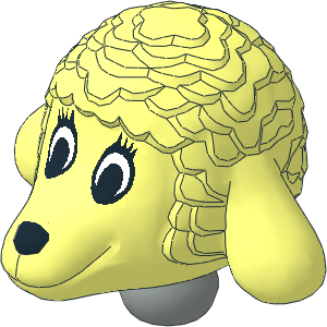 Figure Fabuland Lamb Head 2 with Neck Figure Fabuland Lamb Head 2 with Neck