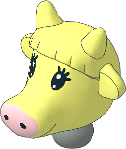Figure Fabuland Cow Head with Neck Figure Fabuland Cow Head with Neck
