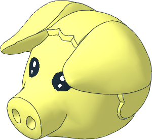 ~Figure Fabuland Pig Head 1 ~Figure Fabuland Pig Head 1