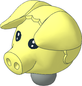 Figure Fabuland Pig Head 1 with Neck Figure Fabuland Pig Head 1 with Neck