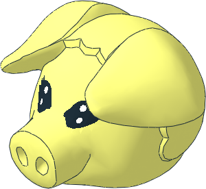 ~Figure Fabuland Pig Head 2 ~Figure Fabuland Pig Head 2