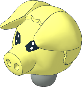 Figure Fabuland Pig Head 2 with Neck Figure Fabuland Pig Head 2 with Neck