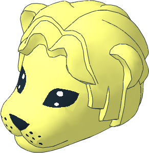 ~Figure Fabuland Lion Head 1 ~Figure Fabuland Lion Head 1