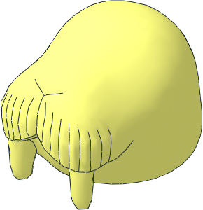 ~Figure Fabuland Walrus Head without Pattern