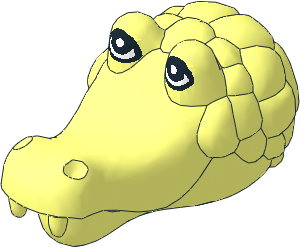 ~Figure Fabuland Crocodile Head 1 ~Figure Fabuland Crocodile Head 1