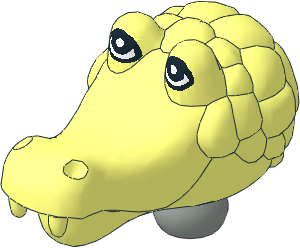 Figure Fabuland Crocodile Head  1 with Neck