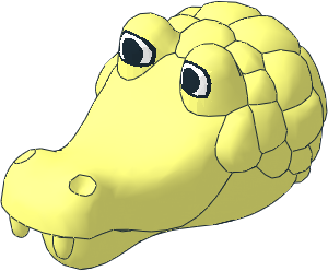 ~Figure Fabuland Crocodile Head 2 ~Figure Fabuland Crocodile Head 2