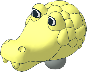 Figure Fabuland Crocodile Head 2 with Neck Figure Fabuland Crocodile Head 2 with Neck