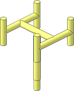 Antenna  4H with Vertical Side Spokes