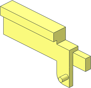 ~Garage Door Counterweight with Hinge Pin Left ~Garage Door Counterweight with Hinge Pin Left