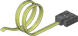 ~Electric Power Functions Coiled Cable With Dark Bluish Grey Functions Connector With PF Bottom ~Electric Power Functions Coiled Cable With Dark Bluish Grey Functions Connector With PF Bottom