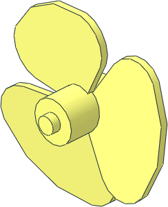 Electric Motor Boat Propeller with  3 Blades
