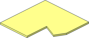 ~Train Track 12V Tapered Point Right Bottom Plate ~Train Track 12V Tapered Point Right Bottom Plate