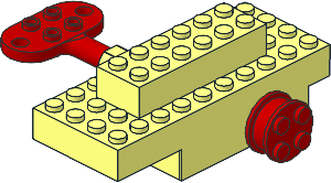 Motor Windup 4 x 10 x 3 with Red Wheels and Red Key Motor Windup 4 x 10 x 3 with Red Wheels and Red Key