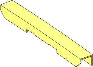 ~Train Track 9V Switch Tongue Right - Metal Rail