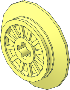 ~Train Wheel for RC Train with Technic Axle Hole