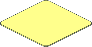 Cardboard  6 x  6 Thick with Rounded Corners