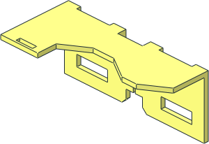 ~Electric Brick 2 x 2 x 0.667 Top Inside Metal ~Electric Brick 2 x 2 x 0.667 Top Inside Metal